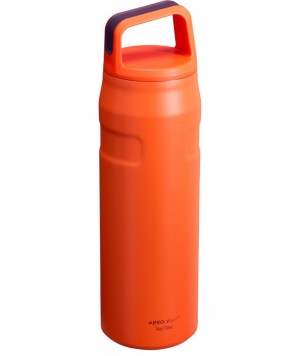 Orange Stanley IceFlow™ Bottle with Cap and Carry+ Lid | 24 OZ Water Bottles | 15873ZUAP