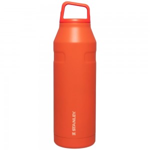 Orange Stanley IceFlow™ Bottle with Cap and Carry+ Lid | 50 OZ Water Bottles | 14295TKHV