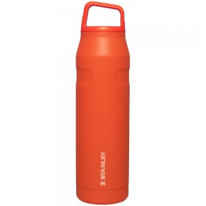 Orange Stanley IceFlow™ Bottle with Cap and Carry+ Lid | 36 OZ Water Bottles | 31574YHBJ