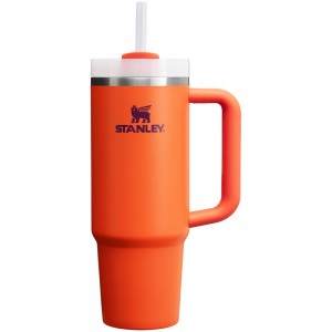 Orange Stanley Quencher H2.0 Travel Tumbler | 30 OZ Water Bottles | 41726JTQO