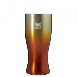 Orange Stanley The Golden Hour Prismatic™ Pilsner Glass | 15 OZ Water Bottles | 85169SABG