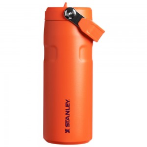 Orange Stanley The IceFlow™ Bottle with Flip Straw Lid | 16 OZ Water Bottles | 58162SYWJ