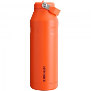 Orange Stanley The IceFlow™ Bottle with Flip Straw Lid | 50 OZ Vacuum Bottles | 03526CJLP