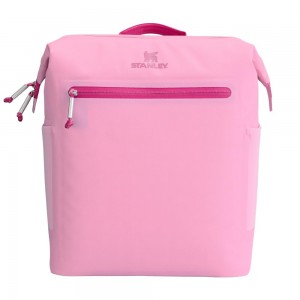 Pink Stanley The All Day Madeleine Midi Cooler Backpack | 20 Can | 14.8 QT | 14.0 L Storage | 78361FSWA