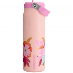 Pink Stanley The Mother’s Day IceFlow™ Bottle with Flip Straw Lid | 24 OZ Water Bottles | 90253AHGN