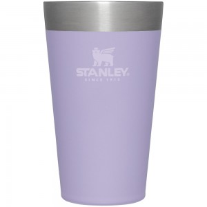 Purple Stanley Adventure Stacking Stainless Steel Beer Pint | 16OZ Tumbler Water Bottles | 67392FPZV