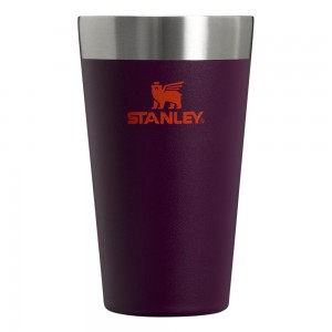 Purple Stanley Adventure Stacking Stainless Steel Beer Pint | 16OZ Tumbler Water Bottles | 85647IXYZ