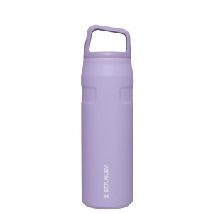 Purple Stanley IceFlow™ Bottle with Cap and Carry+ Lid | 24 OZ Water Bottles | 48976BMTS