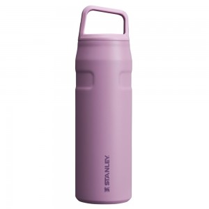 Purple Stanley IceFlow™ Bottle with Cap and Carry+ Lid | 24 OZ Water Bottles | 47986CYBW