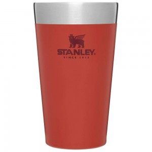 Red Stanley Adventure Stacking Stainless Steel Beer Pint | 16OZ Tumbler Water Bottles | 84563MLPZ