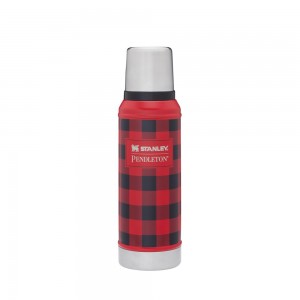 Red Stanley Stanley x Pendleton Classic Bottle | Buffalo Check | 1.0 QT Vacuum Bottles | 35948BXLD