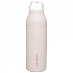 Rose Quartz Glimmer Stanley IceFlow™ Bottle with Cap and Carry+ Lid | 50 OZ Water Bottles | 97146JXPO