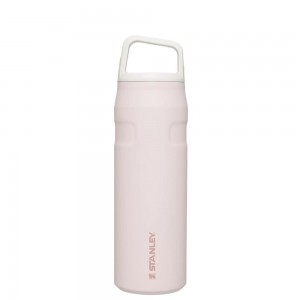 Rose Quartz Glimmer Stanley IceFlow™ Bottle with Cap and Carry+ Lid | 24 OZ Water Bottles | 13894DFYX