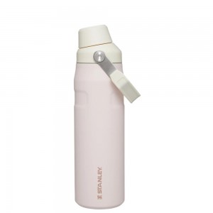 Rose Quartz Glimmer Stanley IceFlow Insulated Bottle with Fast Flow Lid | 24 OZ Water Bottles | 93027NRFU