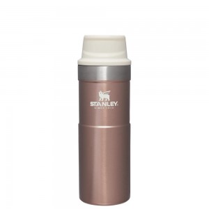 Rose Quartz Glow Stanley Classic Trigger Action Travel Insulated Coffee Tumbler | 16 OZ Mugs | 29185NAHF