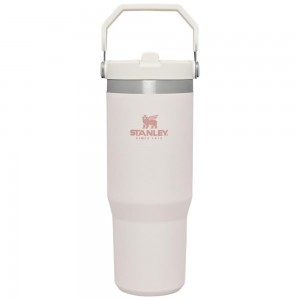 Rose Quartz Stanley The IceFlow Flip Straw Tumbler | 30 OZ | Insulated Water Water Bottles | 12083SUAE