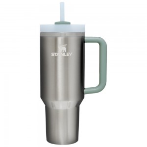 Stainless Steel Grey Stanley Adventure Quencher H2.0 Travel | 40 OZ Tumbler | 39287IRHO