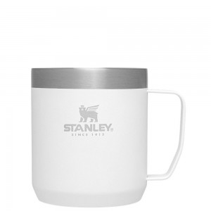 White Stanley Classic Legendary Camp | 12 OZ | Travel Tumbler Mugs | 04385YCQX