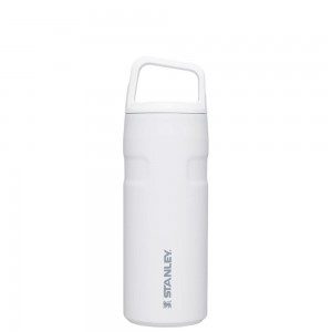 White Stanley IceFlow™ Bottle with Cap and Carry+ Lid | 16 OZ Water Bottles | 80215VOKM