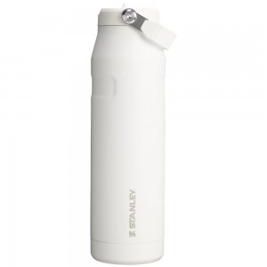 White Stanley The IceFlow™ Bottle with Flip Straw Lid | 36 OZ Water Bottles | 52413VZUC