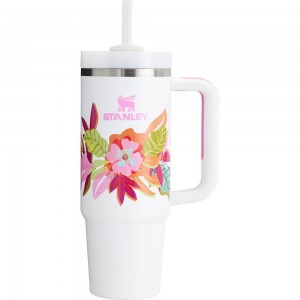 White Stanley The Mother’s Day Quencher H2.0 FlowState™ | 40 OZ Tumbler | 90283ZFCS