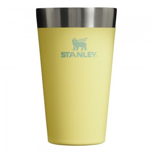 Yellow Stanley Adventure Stacking Stainless Steel Beer Pint | 16OZ Tumbler Water Bottles | 47820UBQP