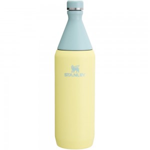 Yellow Stanley All Day Slim Bottle | 34 OZ Water Bottles | 49580UZYX