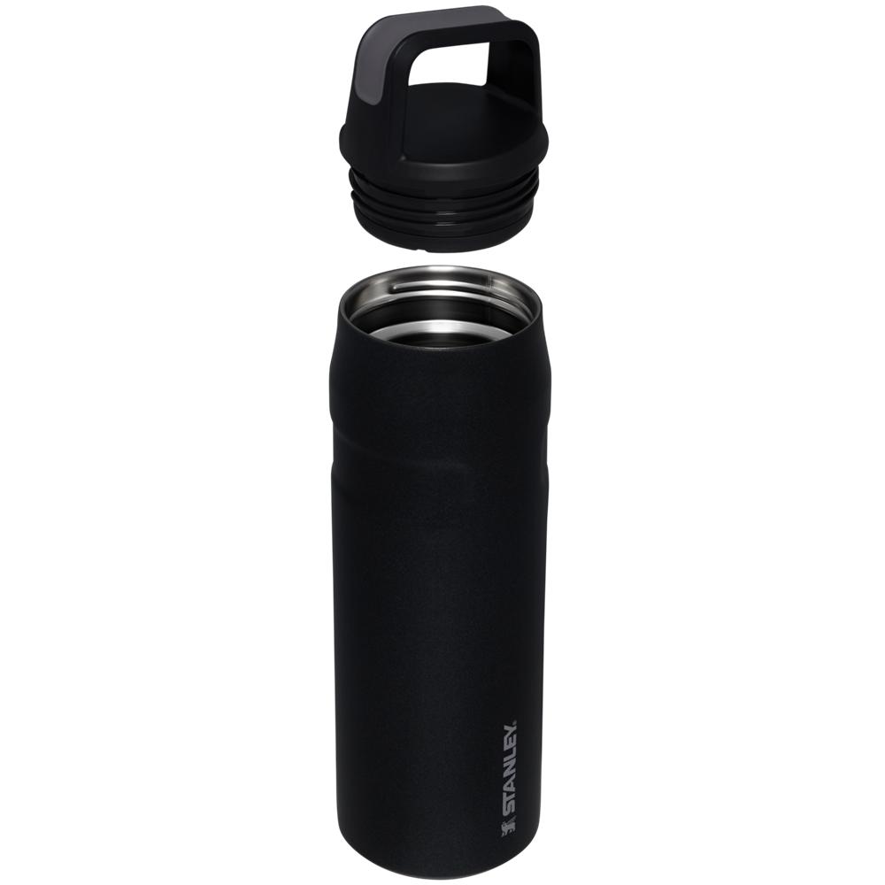 Black Glimmer Stanley IceFlow™ Bottle with Cap and Carry+ Lid | 24 OZ Water Bottles | 25186CGJU