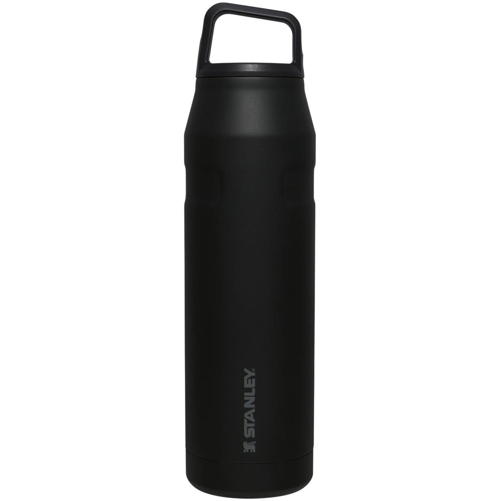 Black Stanley IceFlow™ Bottle with Cap and Carry+ Lid | 36 OZ Water Bottles | 83612MZBS