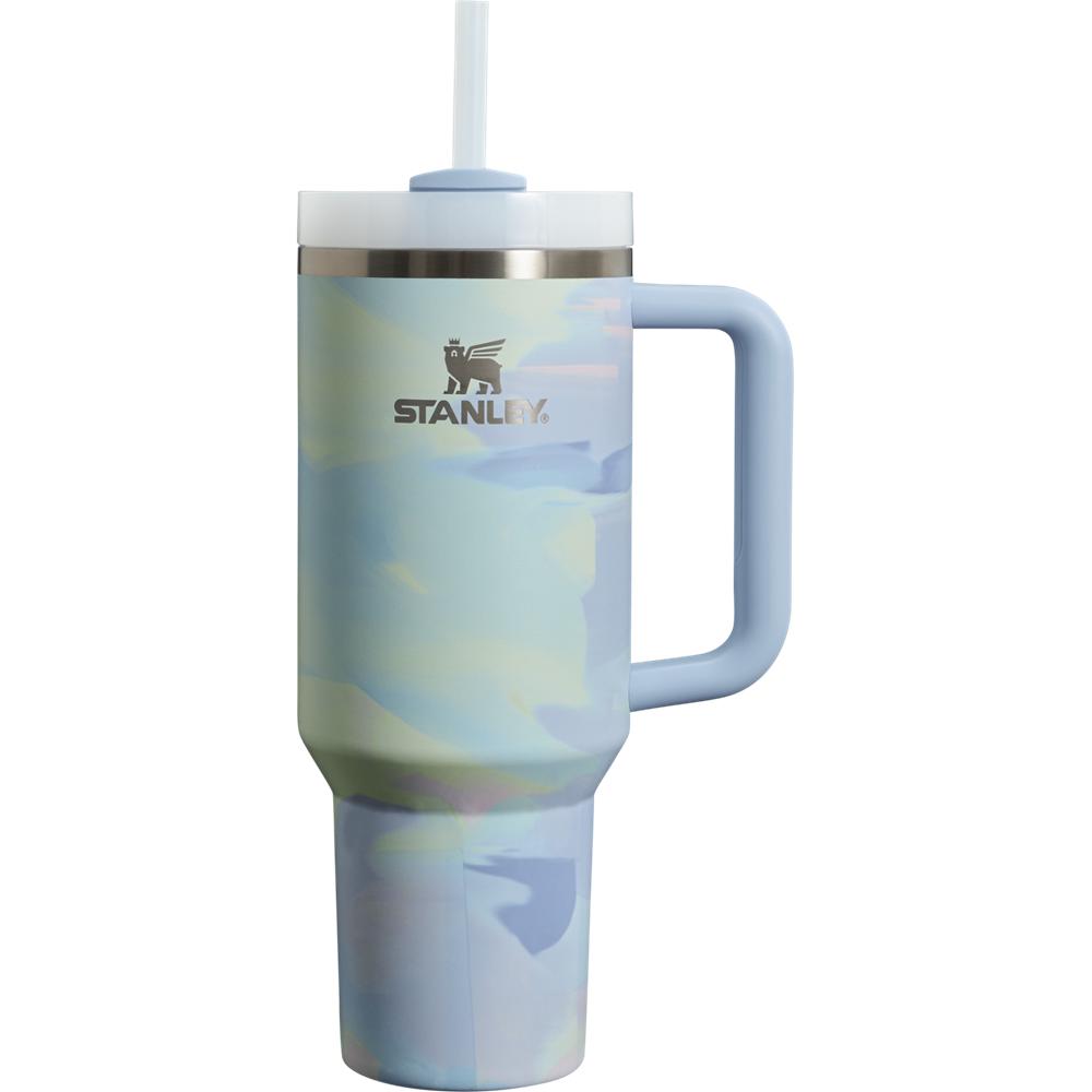 Blue Stanley The Clean Slate Brushstrokes Quencher H2.0 FlowState | 40 OZ Tumbler | 42537CAVT