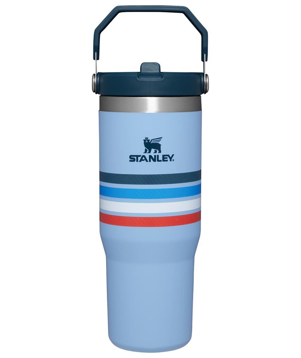 Blue Stripes Stanley The Varsity Iceflow™ Flip Straw Tumbler | 30 OZ Water Bottles | 60437RBNS