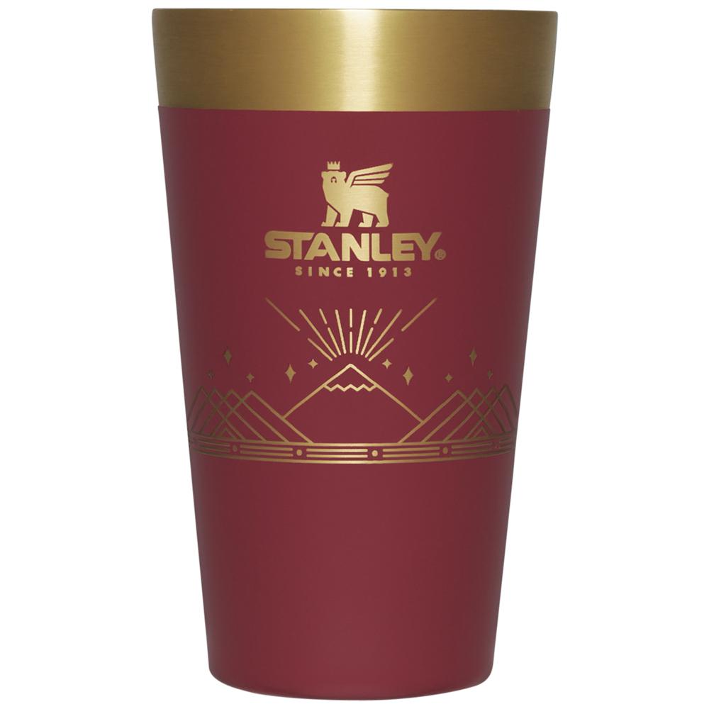 Burgundy Stanley Winterscape Stacking Beer Pint | 16 OZ Water Bottles | 46783NEUL