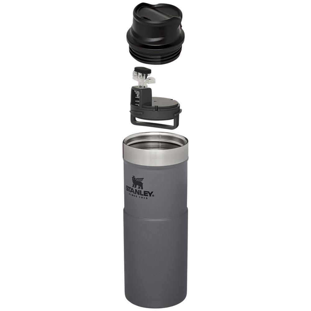 Charcoal Grey Stanley Classic Trigger Action Travel Insulated Coffee Tumbler | 16 OZ Mugs | 54192IJKV