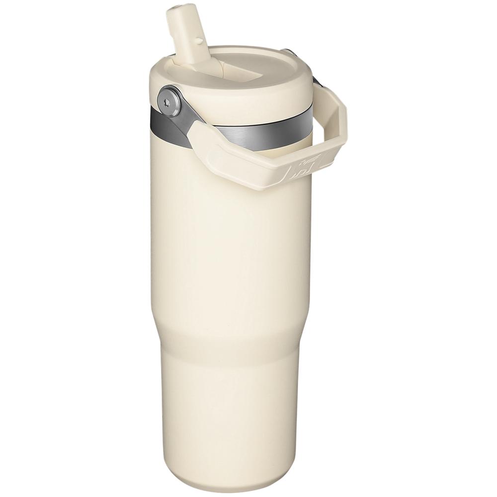 Cream White Stanley The IceFlow Flip Straw Tumbler | 30 OZ | Insulated Water Water Bottles | 24631SIWO