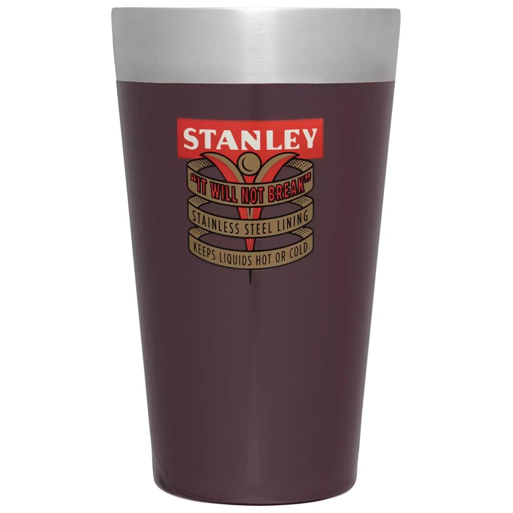 Dark Red Stanley The Milestones Stacking Beer Pint | 16 OZ | Insulated Stainless Steel Water Bottles | 39710HUPX