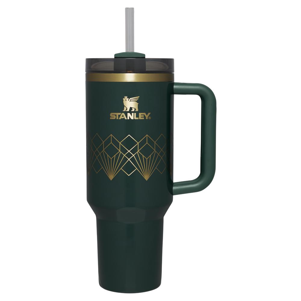 Darkgreen Stanley Deco Collection Quencher H2.0 FlowState™ | 40 OZ Tumbler | 23056MLVU