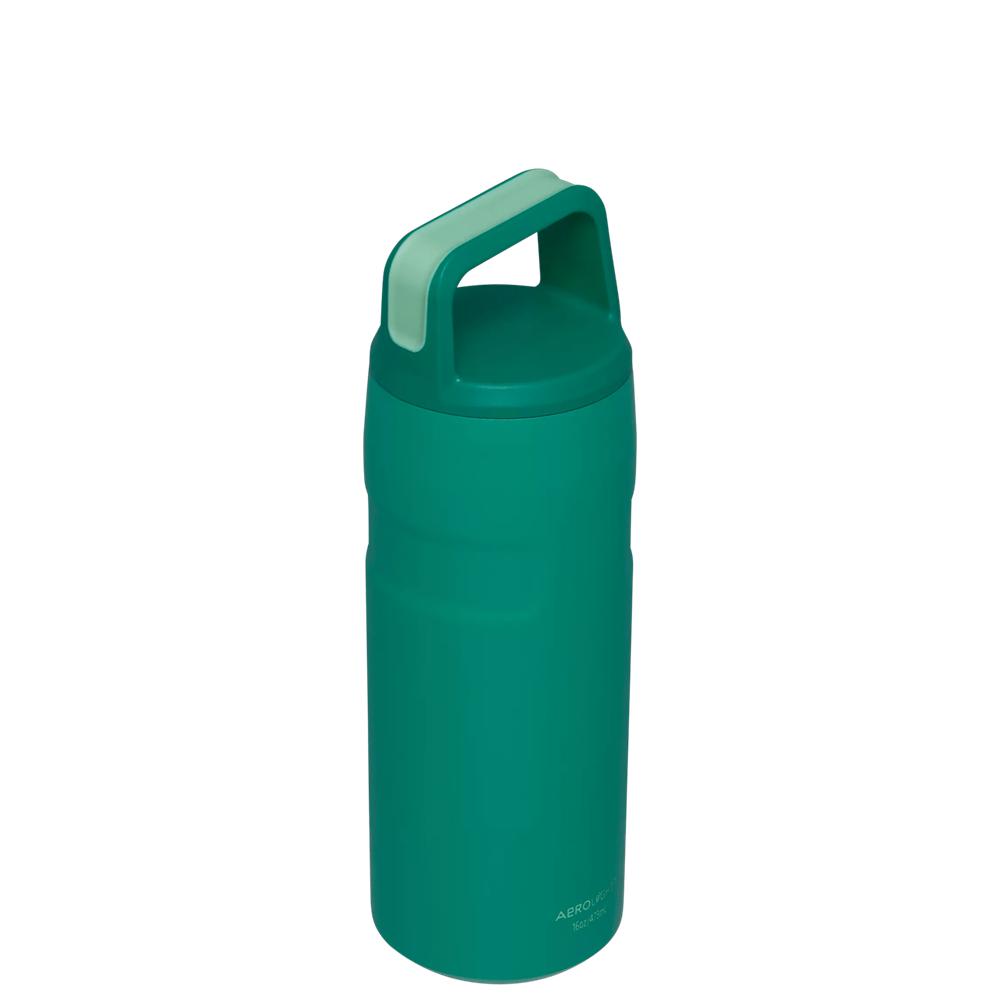 Green Stanley IceFlow™ Bottle with Cap and Carry+ Lid | 16 OZ Water Bottles | 40692GELA