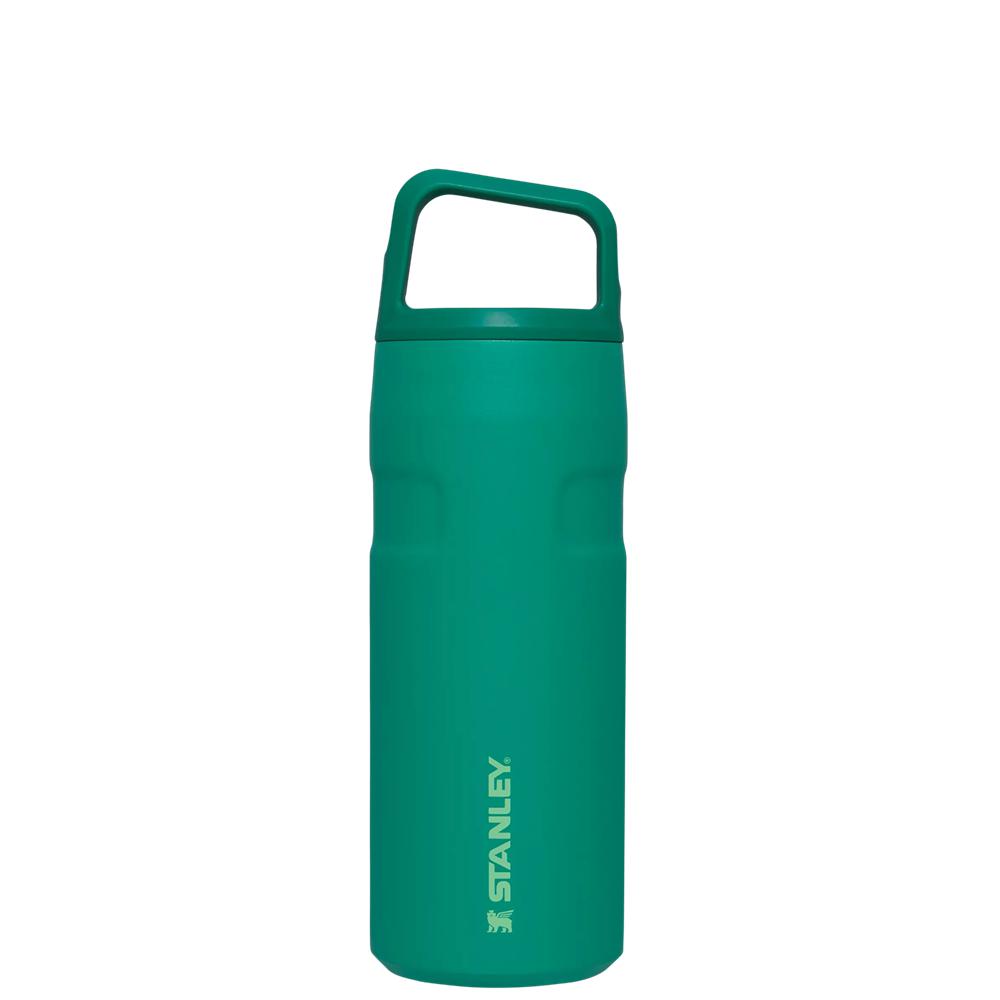 Green Stanley IceFlow™ Bottle with Cap and Carry+ Lid | 16 OZ Water Bottles | 40692GELA