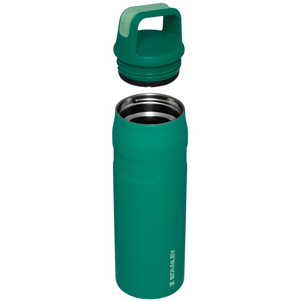 Green Stanley IceFlow™ Bottle with Cap and Carry+ Lid | 24 OZ Water Bottles | 38504JONA