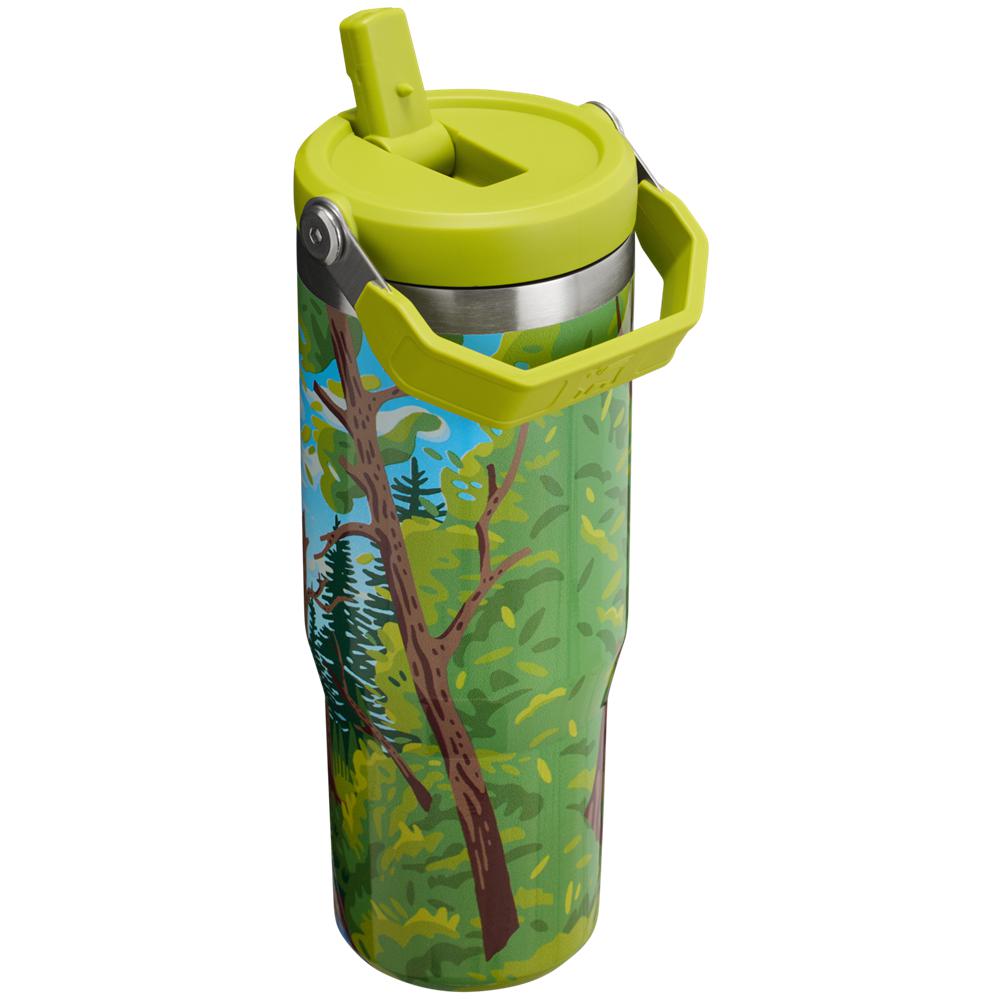 Green Stanley The Always With Honor IceFlow™ Flip Straw Tumbler | 30 OZ Vacuum Bottles | 23945ZRXA