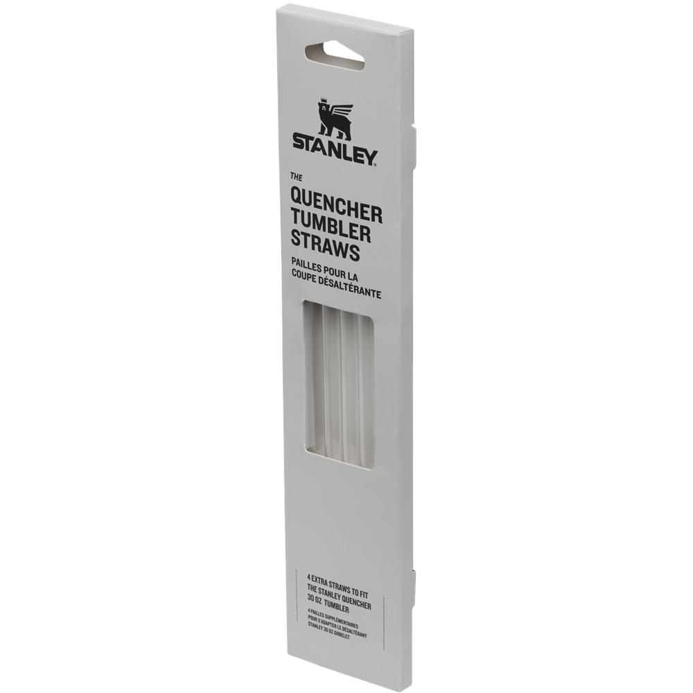 Grey Stanley Replacement Straw 4 Pack | 30 OZ Quencher Tumbler Straws | 30815IRYE