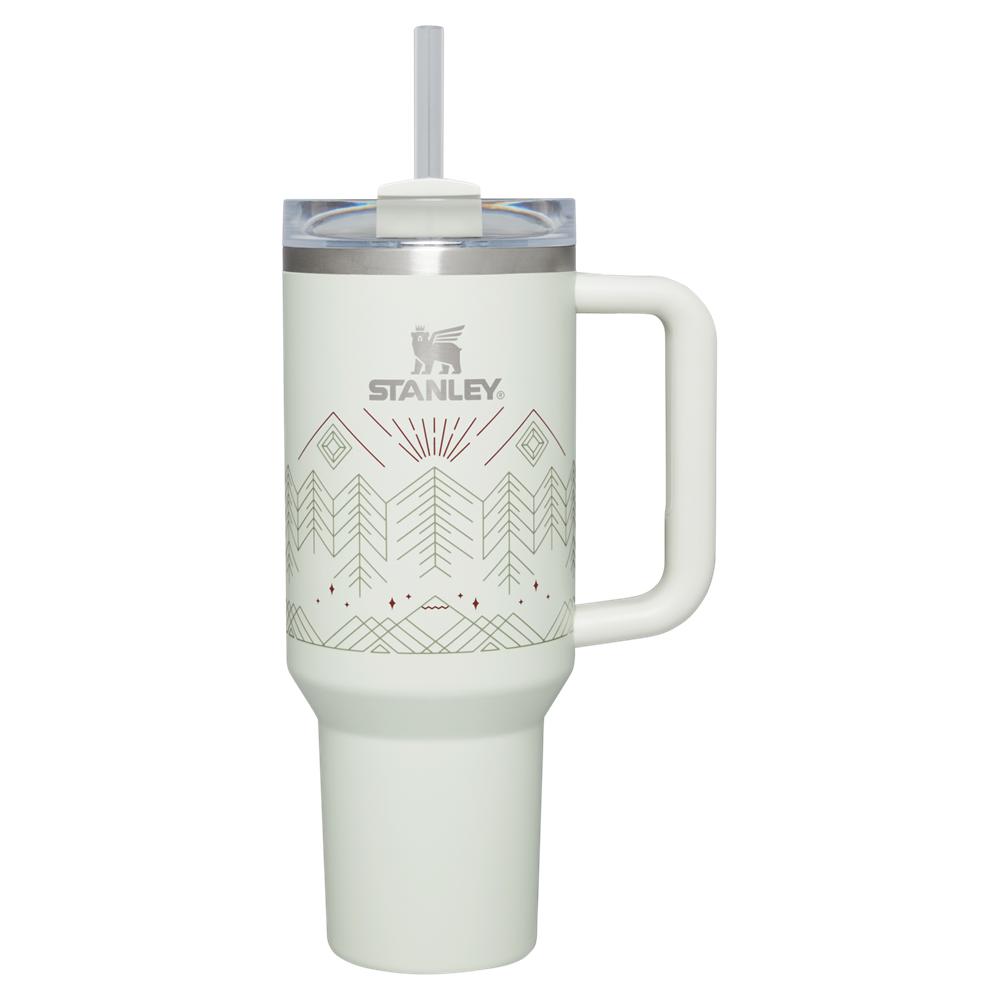 Grey Stanley Winterscape Quencher H2.0 FlowState™ | 40 OZ Tumbler | 65403ZGDR