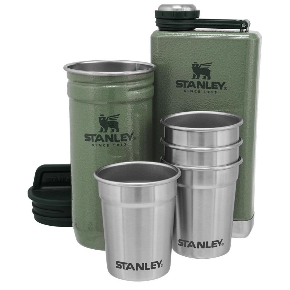 Hammertone Green Stanley Adventure Pre-Party Shotglass + Flask Set Water Bottles | 56934SQDG