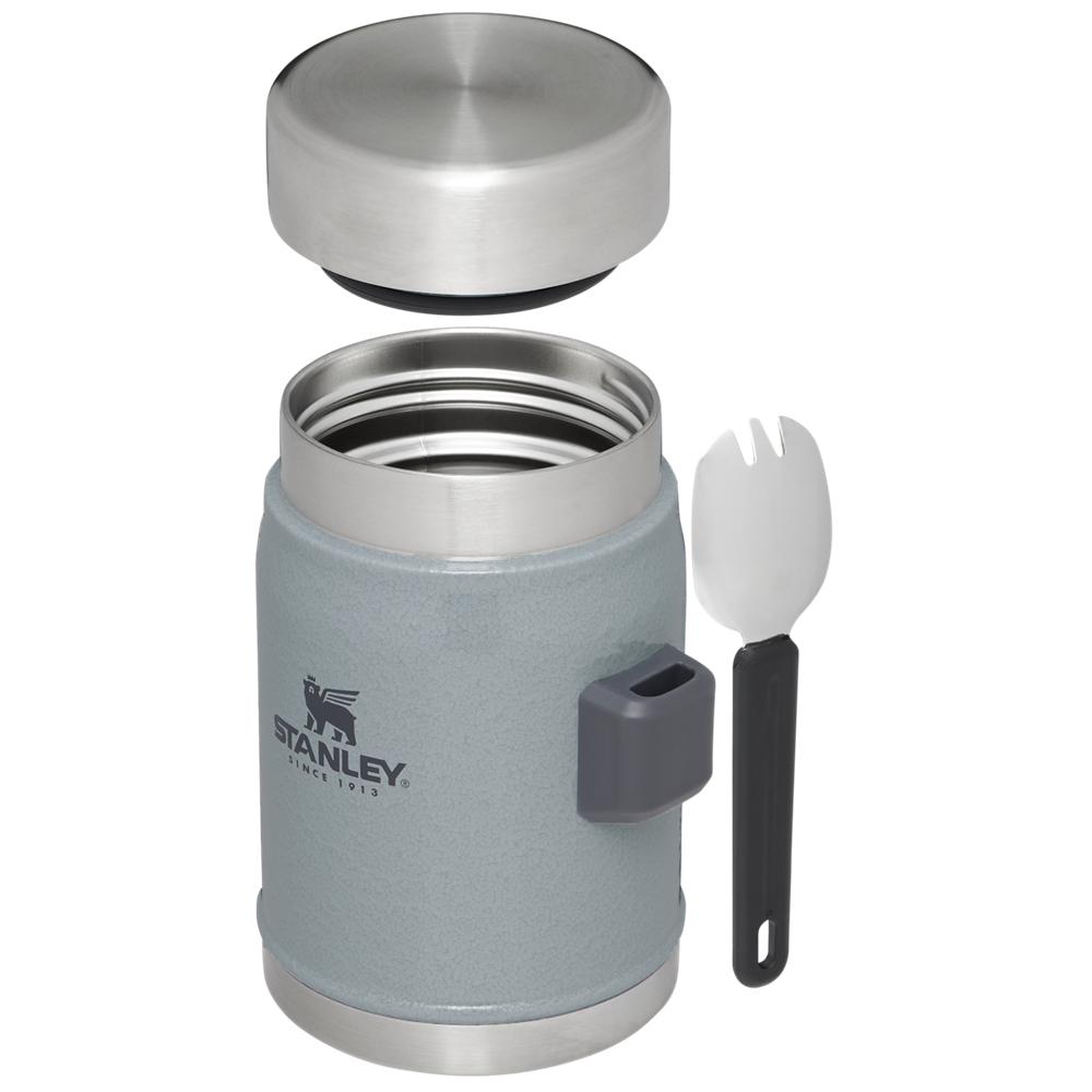 Hammertone Silver Stanley Classic Legendary Insulated + Spork | 14 OZ Food Jars | 57482QIHB