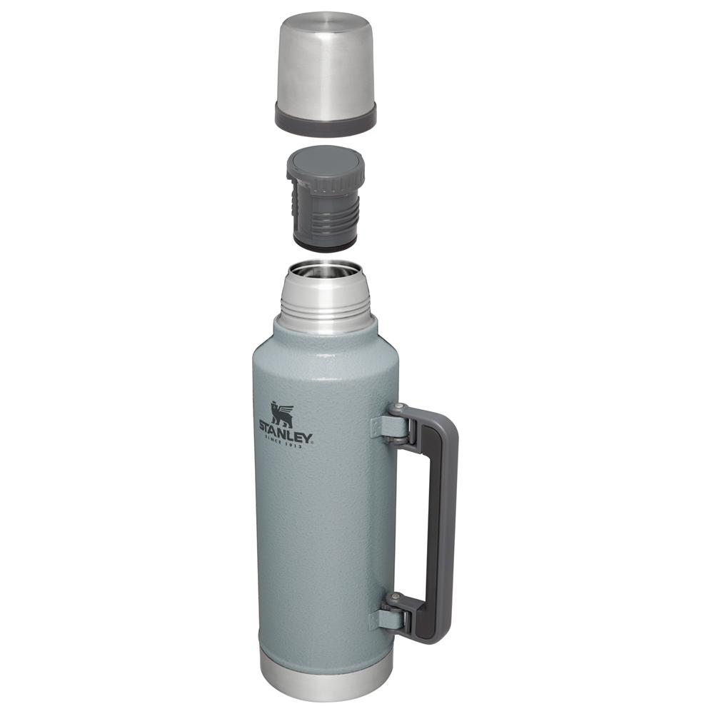 Hammertone Silver Stanley Classic Legendary Vacuum Insulated Bottle | 2 QT Vacuum Bottles | 07419AMTI