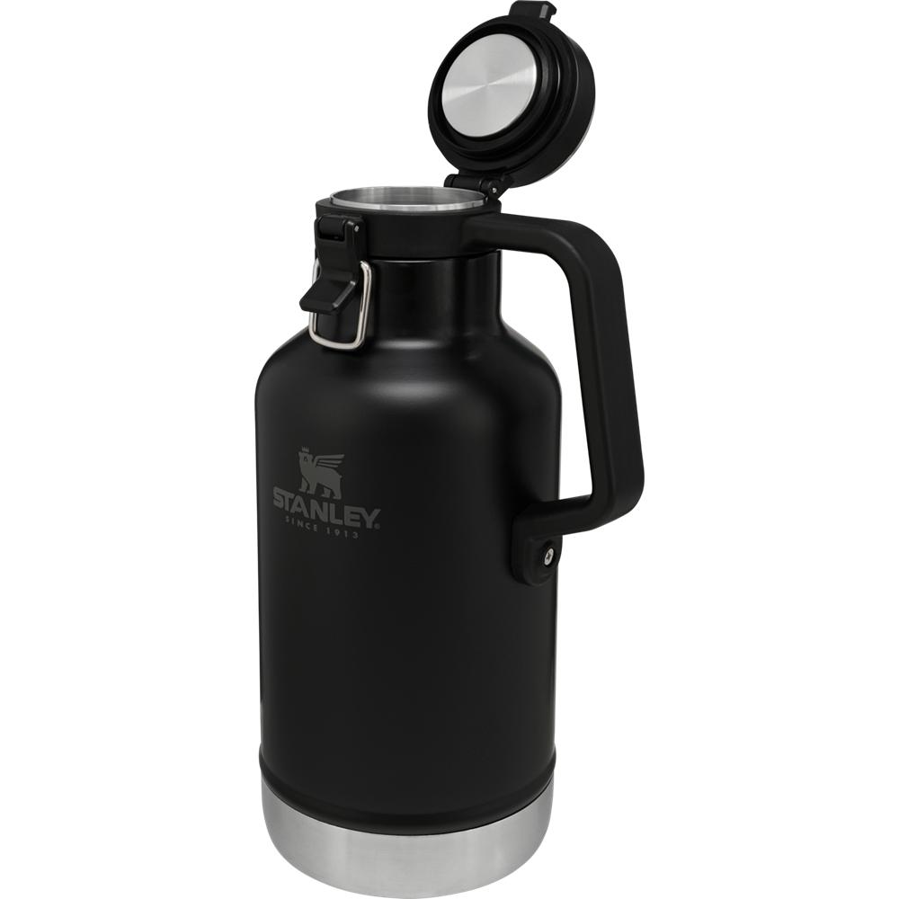 Matte Black Stanley Classic Easy-Pour Insulated Beer Growler | 64 OZ Water Bottles | 74326YZAC