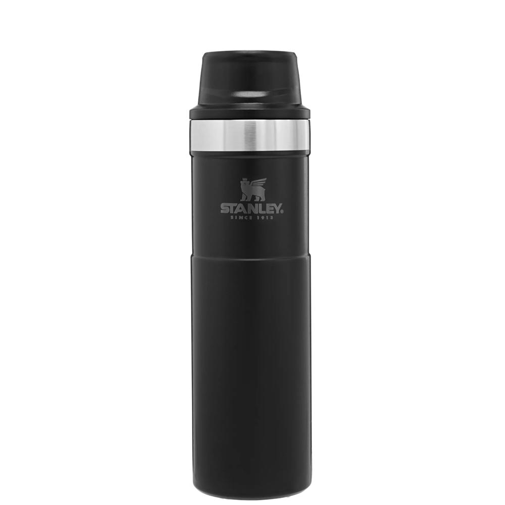 Matte Black Stanley Classic Trigger Action Travel Insulated Coffee Tumbler | 20 OZ Mugs | 53764PMUL