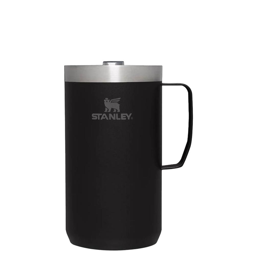 Matte Black Stanley The Stay-Hot Camp | 24 OZ Mugs | 32695DAKF