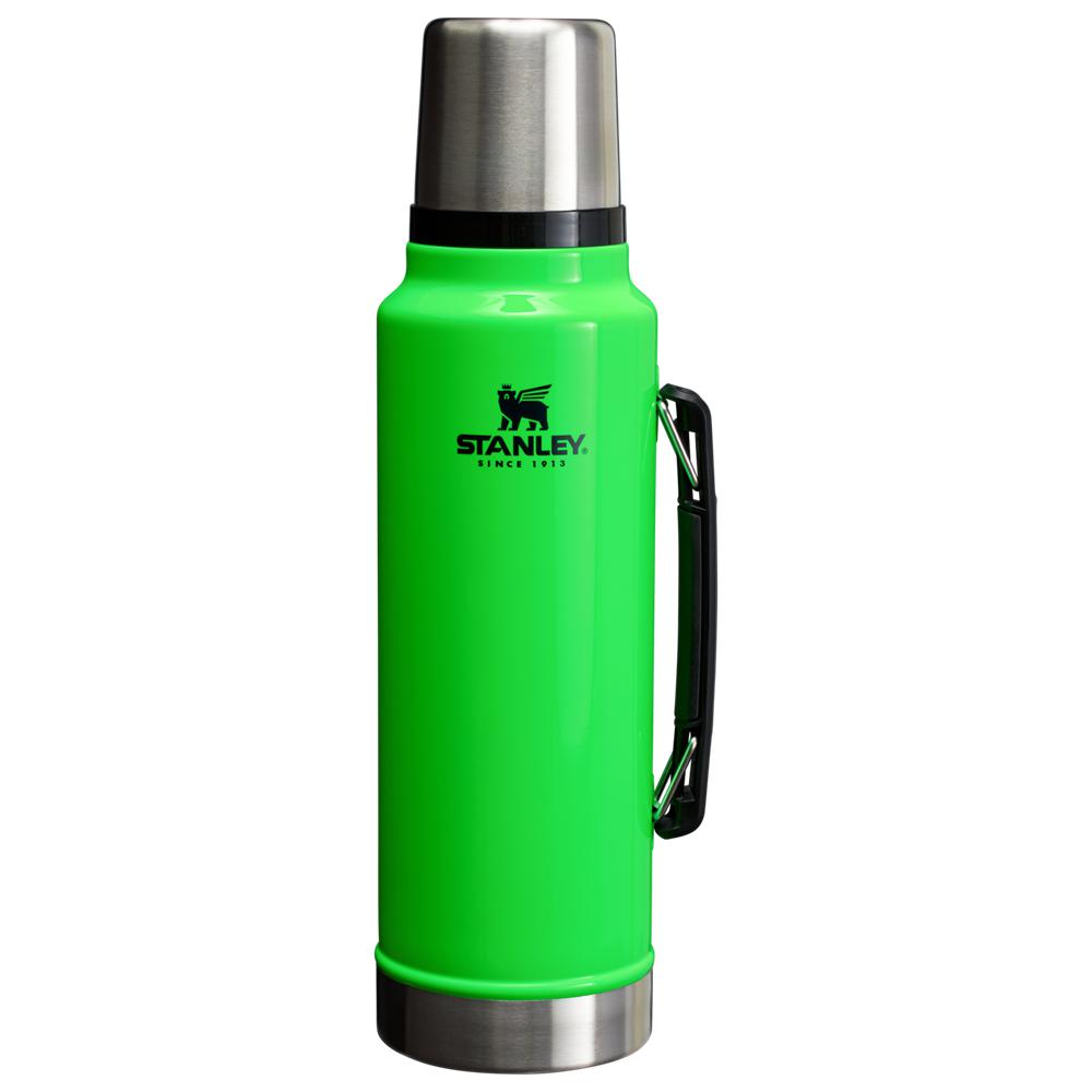 Neon Green Stanley The Neon Classic Legendary Bottle | 1.5 QT Vacuum Bottles | 80491PDLZ