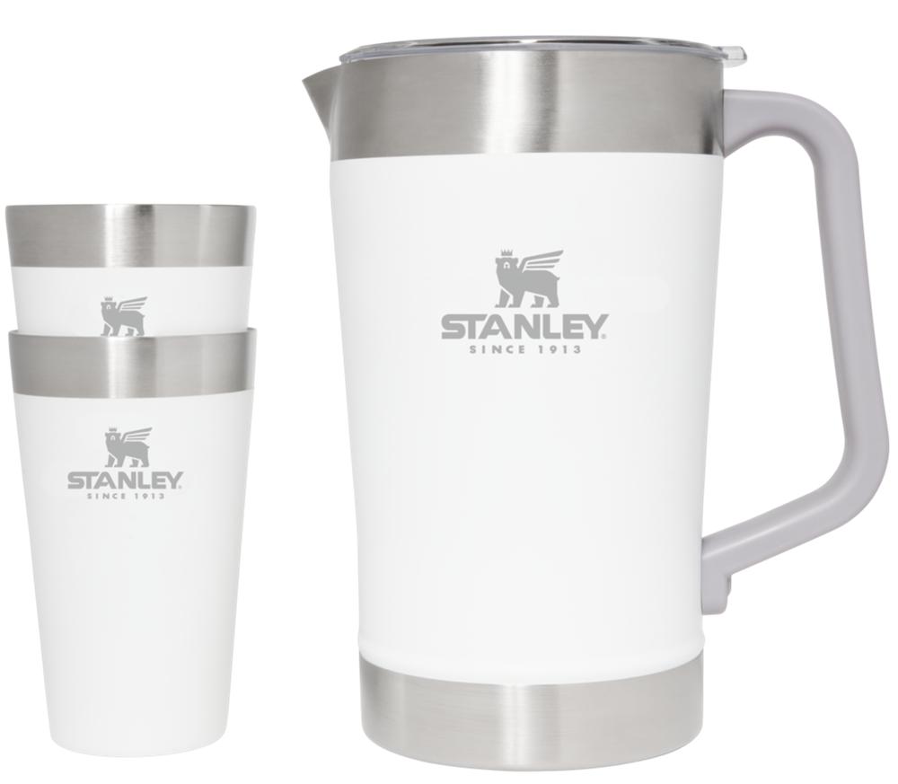 White Stanley Classic Stay Chill Insulated Pitcher Set Water Bottles | 71462WBTQ